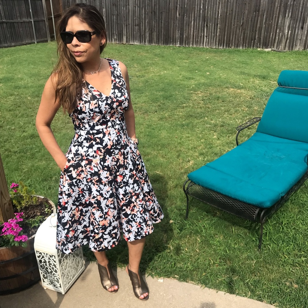 White House Black Market Petite High Low Dress